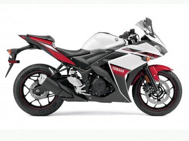 Online 2015-2018 Yamaha YZF R3 Motorcycle Fairings - White Red Black Canada