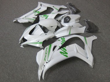 Online 2016-2020 Kawasaki ZX10R Motorcycle Fairing - Pearl White Green Canada