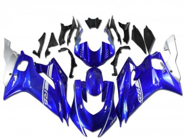 Online 2017-2023 Yamaha YZF R6 Motorcycle Fairings - Blue Silver Canada