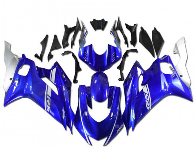 2017-2023 Yamaha YZF R6 Motorcycle Fairings - Blue Silver Canada