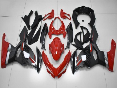 Online 2018-2024 Kawasaki EX400 Motorcycle Fairings - Red Grey Black Canada