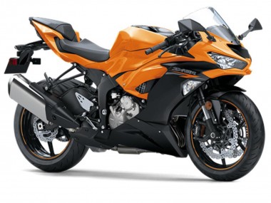 Online 2019-2022 Kawasaki ZX6R Motorcycle Fairings - Orange Black Canada