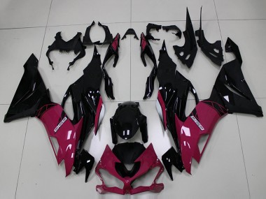 Online 2019-2022 Kawasaki ZX6R Motorcycle Fairings - Purple Glossy Black Canada