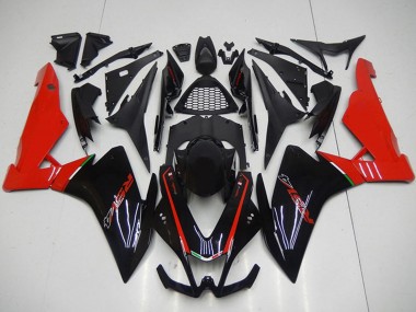 Online 2009-2015 Aprilia RSV4 1000 Motorcycle Fairings - Black Red Canada