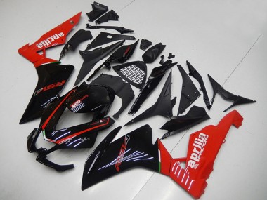 Online 2009-2015 Aprilia RSV4 1000 Motorcycle Fairings - Glossy Black Red Canada