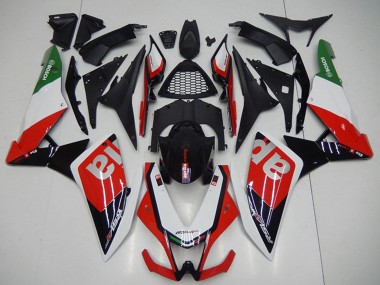 Online 2009-2015 Aprilia RSV4 1000 Motorcycle Fairings - Black Red White Canada