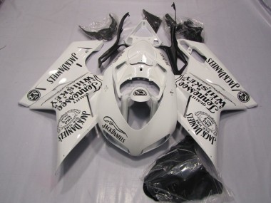 Online 2007-2014 Ducati 1098 Motorcycle Fairings - White Jack Daniels Canada