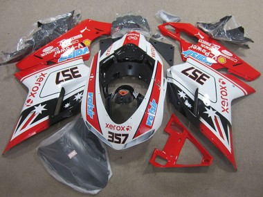 Online 2007-2014 Ducati 1098 Motorcycle Fairings - White Red Black Xerox 357 Canada