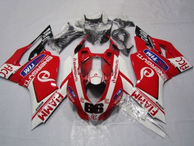 Online 2011-2014 Ducati 1199 Motorcycle Fairings - White Red Fiamm Ficc Canada