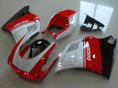 Online 1993-2005 Ducati 916 Motorcycle Fairings - White Red Glossy Black Canada