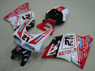 Online 1993-2005 Ducati 748 916 996 996S Motorcycle Fairings - White Red Glossy Black Valsir Xerox 21 Canada