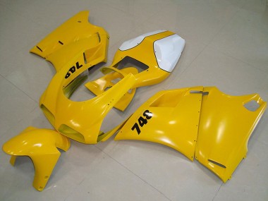 Online 1993-2005 Ducati 748 Motorcycle Fairing - White Yellow Canada