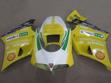 Online 1993-2005 Ducati 748 Motorcycle Fairings - Yellow White Green Shell Info Strrda Canada