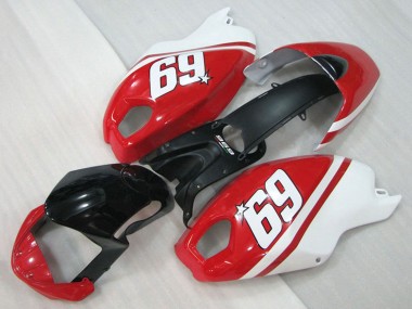 Online 2008-2012 Ducati Monster 696 Motorcycle Fairings - White Red Glossy Black 69 Canada