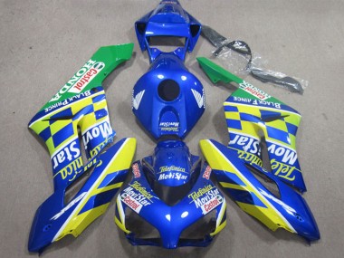 Online 2004-2005 Honda CBR1000RR Motorcycle Fairings - Blue Yellow Green Telefumica MoviStar Castrol Canada