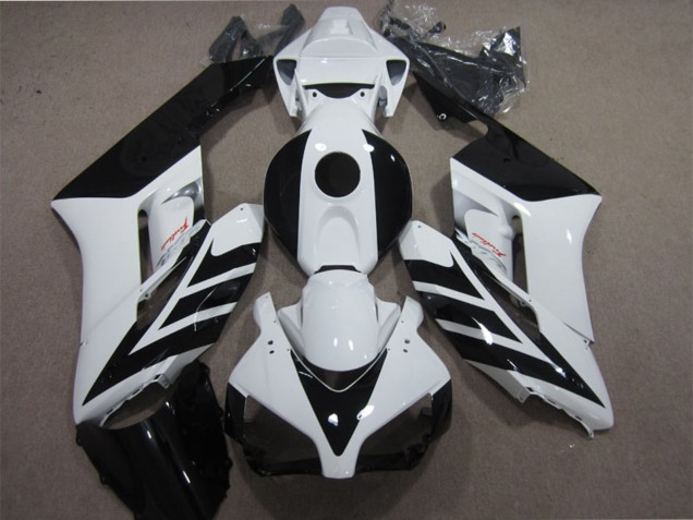 2004-2005 Honda CBR1000RR Motorcycle Fairing - White Glossy Black Stripe Canada