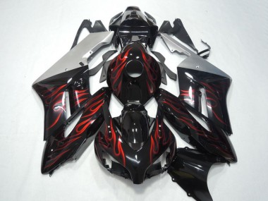 Online 2004-2005 Honda CBR1000RR Motorcycle Fairings - Silver Glossy Black Red Flame Canada