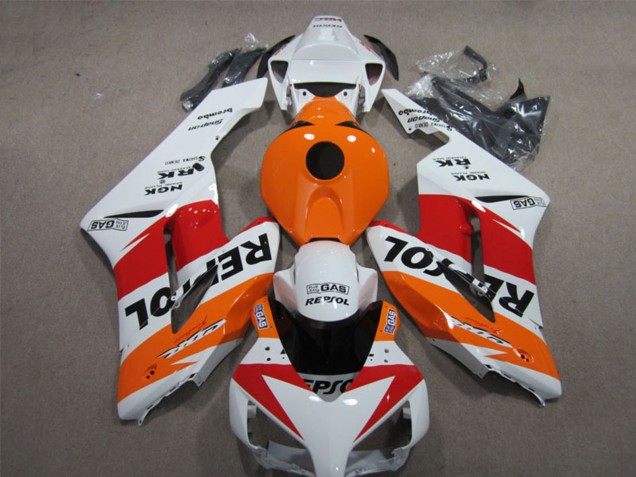 2004-2005 Honda CBR1000RR Motorcycle Fairings - White Orange Red Black Repsol Canada