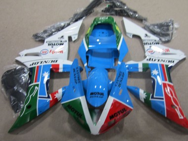 Online 2004-2005 Honda CBR1000RR Motorcycle Fairing - White Blue Red Green Motul Canada