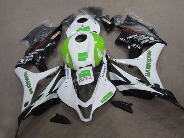 Online 2004-2005 Honda CBR1000RR Motorcycle Fairings - White Green Glossy Black Hannspree Canada