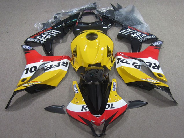 2004-2005 Honda CBR1000RR Motorcycle Fairings - Yellow White Red Glossy Black Repsol Canada