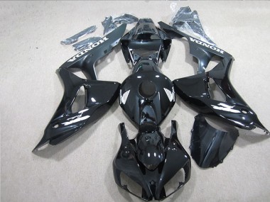 Online 2006-2007 Honda CBR1000RR Motorcycle Fairings - Glossy Black White Decals Canada