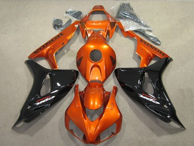 Online 2006-2007 Honda CBR1000RR Motorcycle Fairings - Orange Glossy Black Canada
