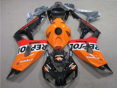 Online 2006-2007 Honda CBR1000RR Bike Fairings - Orange White Red Glossy Black Repsol Canada