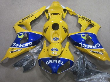 Online 2006-2007 Honda CBR1000RR Motorcycle Fairings - Yellow Blue Camel Canada