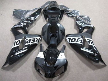 Online 2006-2007 Honda CBR1000RR Motorcycle Fairings - Glossy Black Grey White Repsol Canada