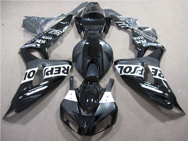 2006-2007 Honda CBR1000RR Motorcycle Fairings - Glossy Black Grey White Repsol Canada