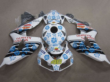 Online 2006-2007 Honda CBR1000RR Motorcycle Fairings - White Light Blue Glossy Black Red Nastro Azzurro Repsol 46 Canada