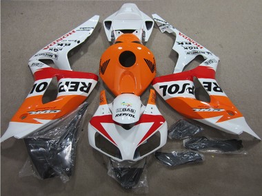 Online 2006-2007 Honda CBR1000RR Motorcycle Fairings - White Orange Red Black Repsol Canada