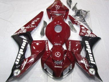 Online 2006-2007 Honda CBR1000RR Motorcycle Fairings - Maroon Red Glossy Black White Jordan Canada