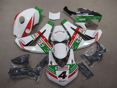 Online 2008-2011 Honda CBR1000RR Motorcycle Fairings - White Red Green Castrol 4 Canada