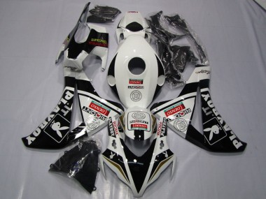 Online 2008-2011 Honda CBR1000RR Motorcycle Fairings - White Glossy Black DENSO Playboy Canada