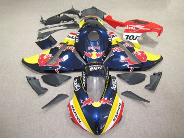 Online 2008-2011 Honda CBR1000RR Motorcycle Fairings - Dark Blue Yellow Red Repsol Red Bull Canada