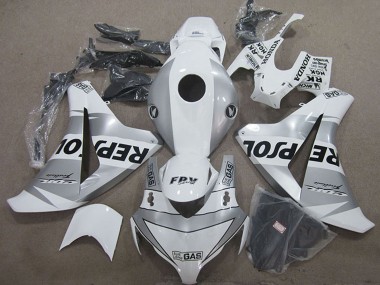 Online 2008-2011 Honda CBR1000RR Motorcycle Fairing - White Silver Black Repsol Canada