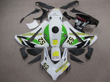 Online 2008-2011 Honda CBR1000RR Motorcycle Fairings - White Green Yellow Glossy Black Hannspree 52 Canada