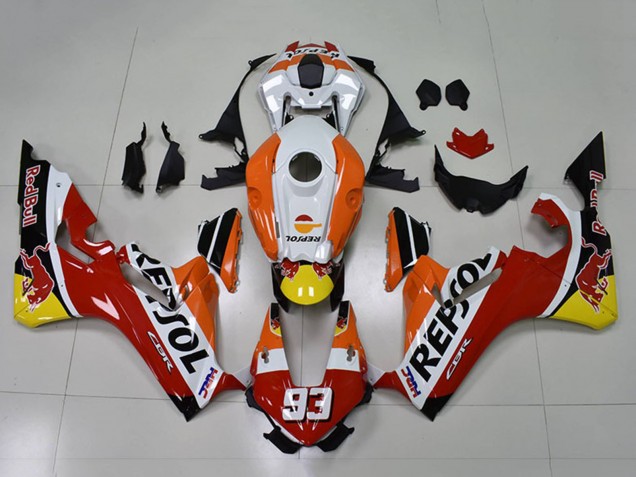 2017-2023 Honda CBR1000RR Motorcycle Fairings - Orange White Red Glossy Black Repsol Red Bull 93 Canada