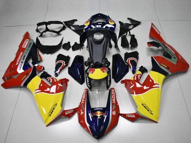 Online 2017-2023 Honda CBR1000RR Motorcycle Fairings - Blue Yellow Glossy Black Red Bull Canada
