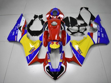 Online 2017-2023 Honda CBR1000RR Motorcycle Fairing - White Red Blue Yellow HRC Canada