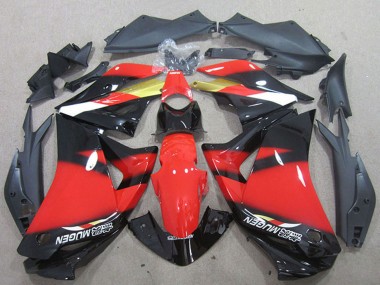 Online 2011-2016 Honda CBR125R Motorcycle Fairings - Red Gold Glossy Black Canada