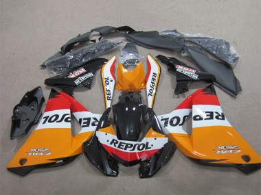 Online 2011-2016 Honda CBR125R Motorcycle Fairings - Orange White Red Glossy Black Repsol Canada