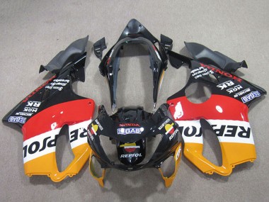 Online 1999-2000 Honda CBR600 F4 Motorcycle Fairings - Orange White Red Glossy Black Repsol Canada