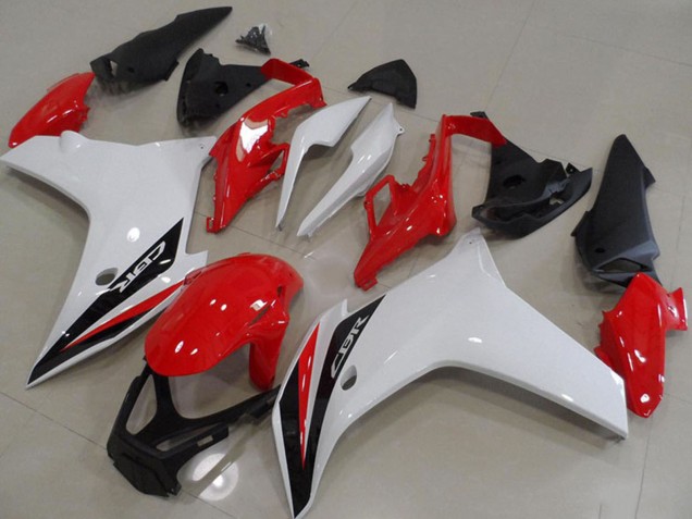 2011-2013 Honda CBR600F Motorcycle Fairings - White Red Glossy Black Canada