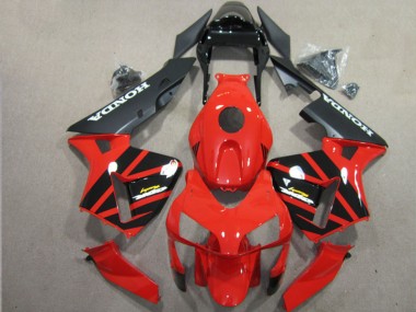 Online 2003-2004 Honda CBR600RR Motorcycle Fairing - Red Glossy Black Matte Black Canada