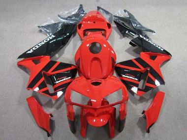 Online 2005-2006 Honda CBR600RR Motorcycle Fairings Kits - Red Black Canada