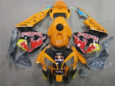 Online 2005-2006 Honda CBR600RR Motorcycle Fairings - Orange Black Red Bull Canada