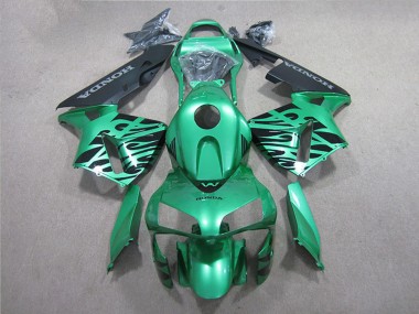 Online 2005-2006 Honda CBR600RR Motorcycle Fairing - Green Black Canada